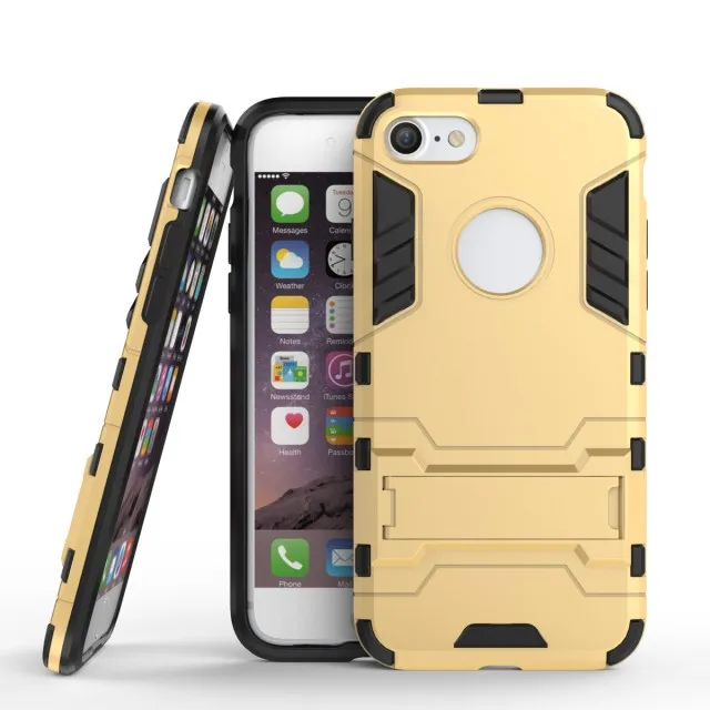Гибридное комбинированное двухслойный case cover for apple iphone 6 6s 7 плюс броня жесткая