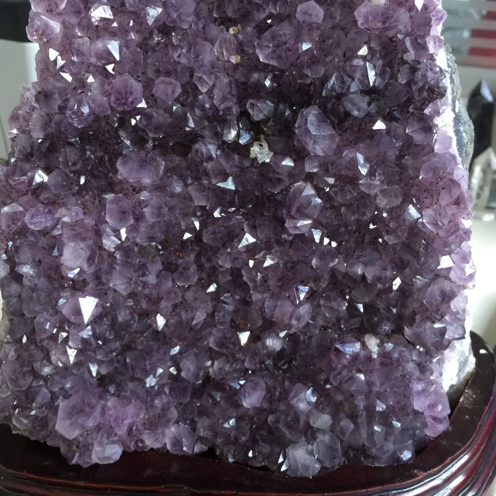 3,8 кг натуральный Purply аметистовый геодезический с лечебным действием, образцы кристаллы украшения дома Хэллоуин украшения или Кухня аксессуары