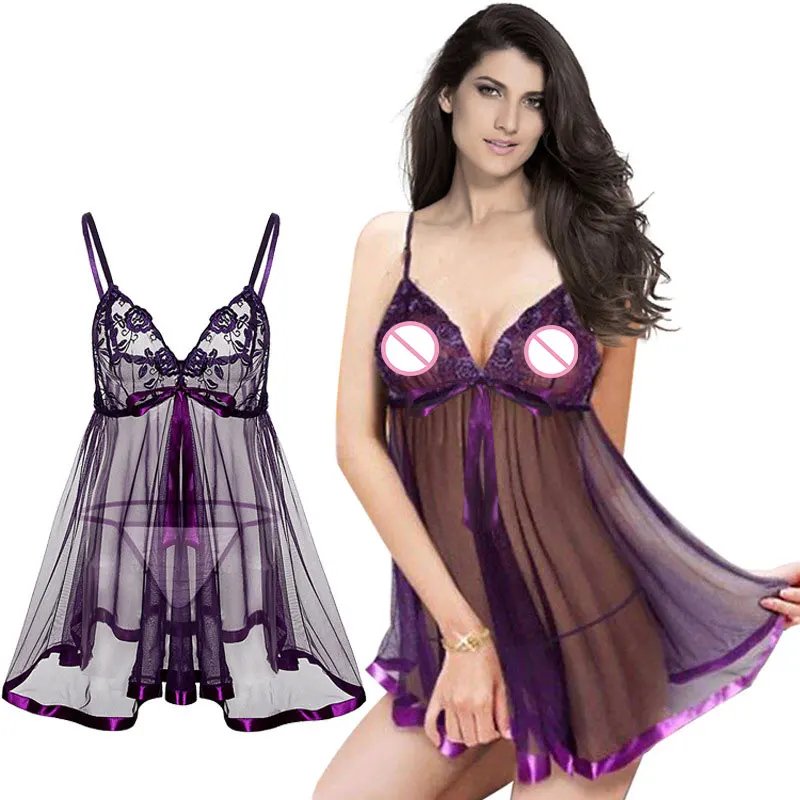 Сексуальное женское белье большие размеры S 6XL фиолетовое кружевное сексуальное