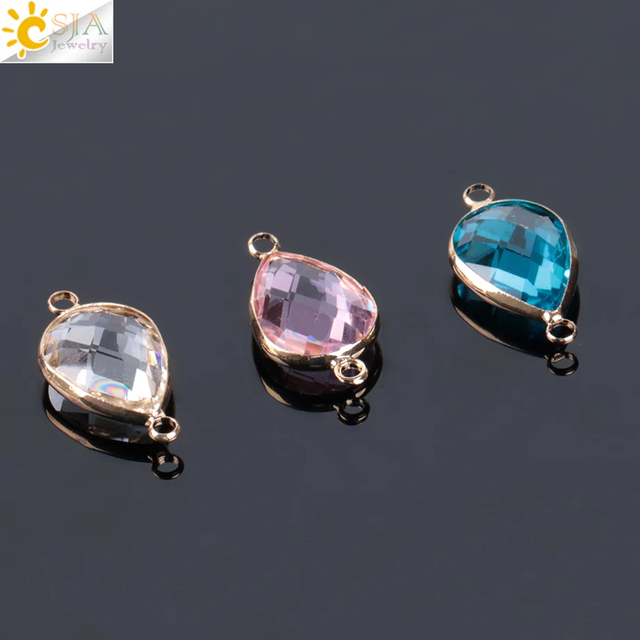 Женские Ювелирные изделия CSJA 10 шт. E890|crystal beads|glass crystal beadsdrop beads |