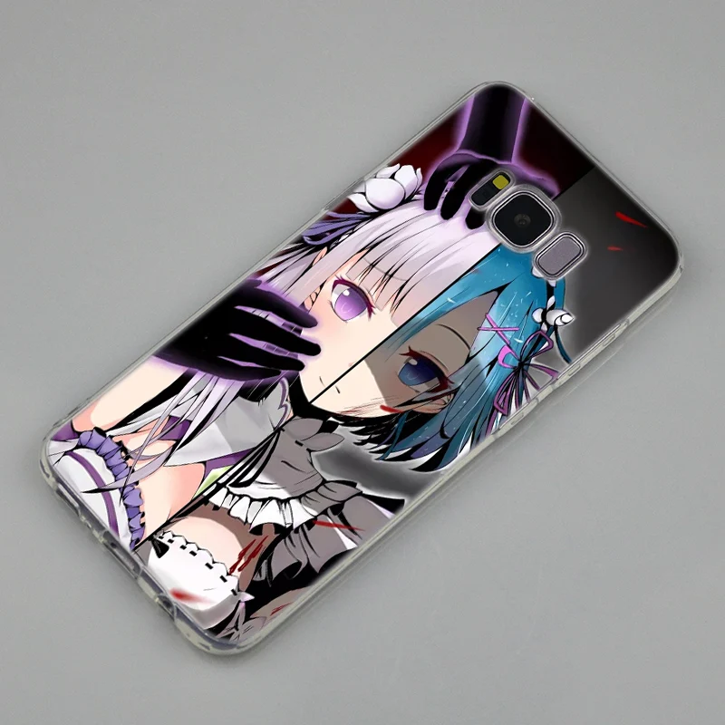 Аниме ReZERO Ram Rem Мягкий силиконовый чехол для Samsung Galaxy Note 10 Plus 5 S8 S9 S10 5G S6 S7 Edge S5 S10e