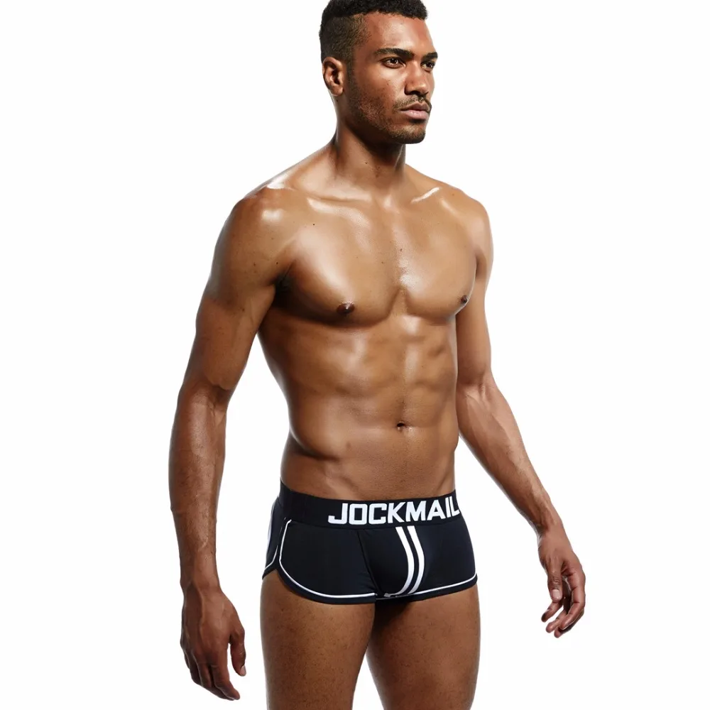 JOCKMAIL, мужское нижнее белье с открытой спиной, бандаж, сексуальные трусики для Сисси, трусы-боксеры без нижней части, шорты, хлопок, открытая спина, ягодицы, Гей Нижнее белье