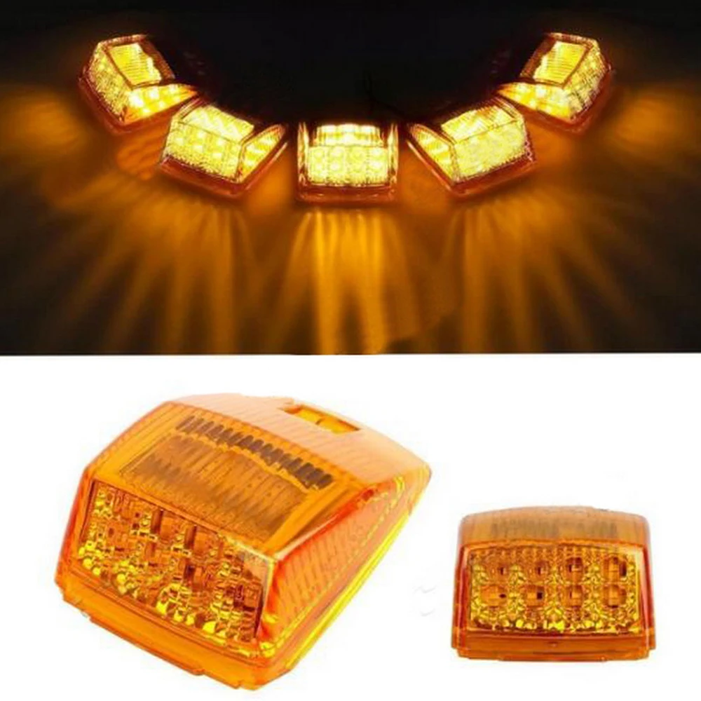 

Копченый 17LED 2 шт. 12v 24v, устанавливаемый на крыше автомобиля светильник зазора светильник комплект для K/enworth