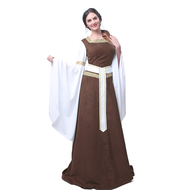 ROLECOS женская Европейская ретро одежда Ренессанс средневековый Готический