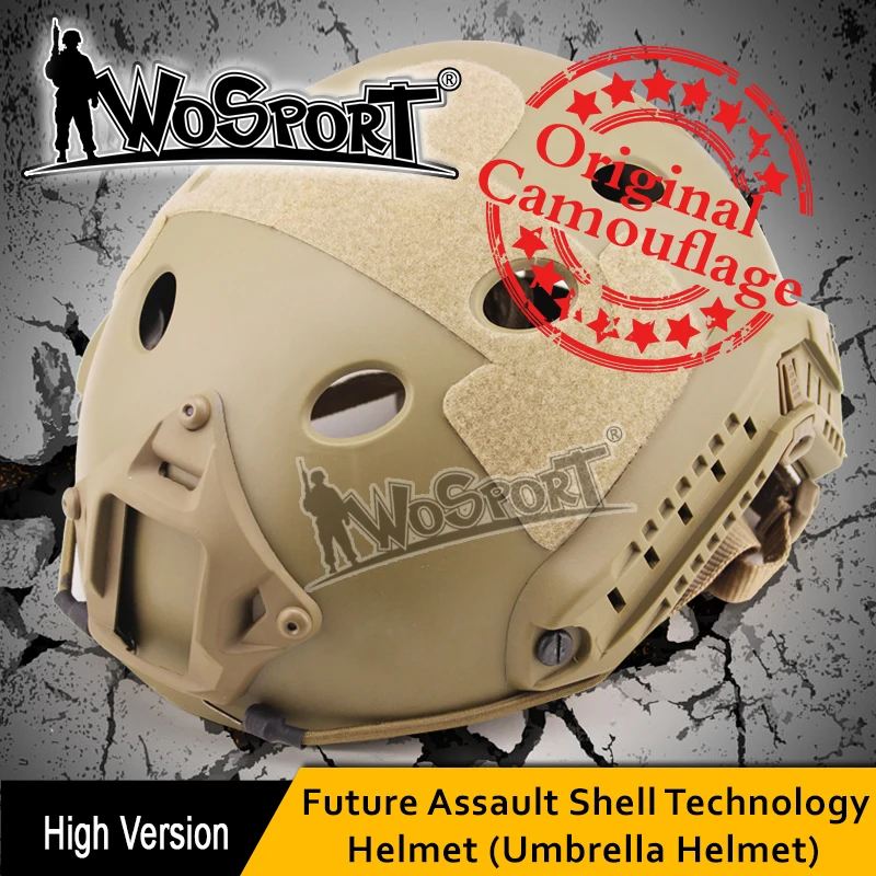 

WoSporT Tactical FAST Helmet PJ TYPE for Airsoft Painball Military Adjustable CS Dial Pararescue Jump Protective Ops-Core Helmet