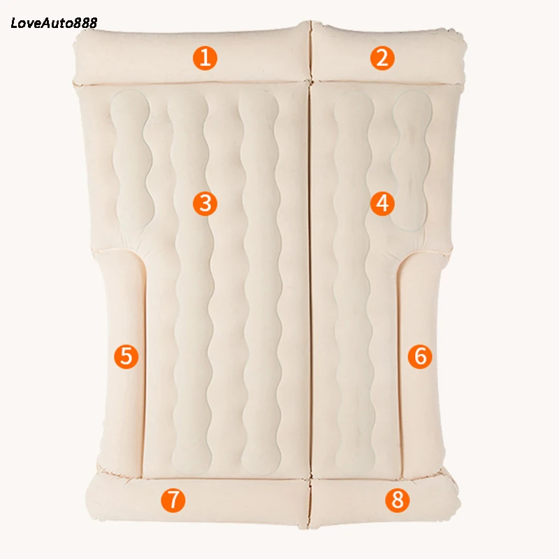 

SUV Inflatable Car Bed Air Mattress Outdoor Multifunctional Back Seat with Air Pump Travel Camping For Auto Air off-road