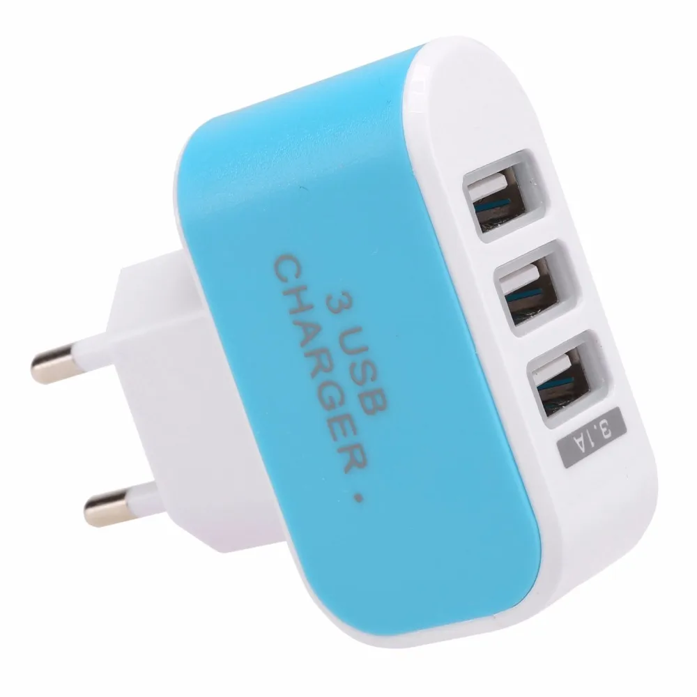 10 шт./партия 3.1a тройной USB 3 порта настенный домашний дорожный адаптер переменного