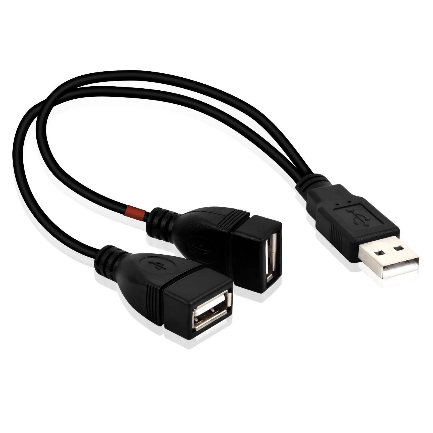 

Разветвитель USB 2,0 A (штекер) на 2 двойных разъема USB (гнездо)