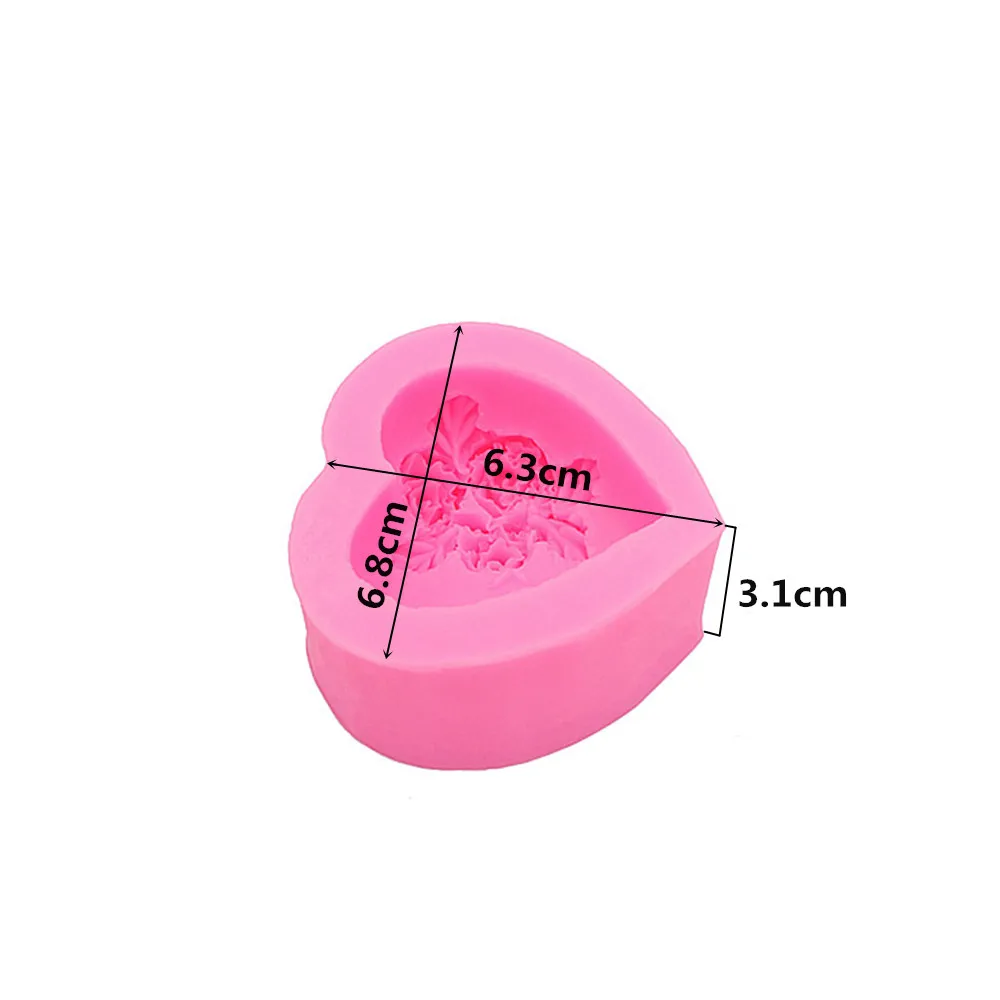 Гаджеты формы для помадки форма мыла в форме сердца розы I LOVE U гибкая силиконовая
