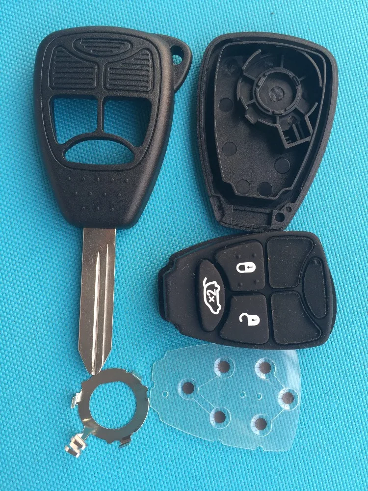 Чехол для ключа дистанционного управления с 3 кнопками 5 шт./лот Chrysler пустая