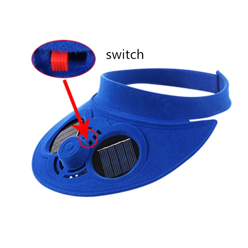 

Mounchain Camping Traveling Cycling Cap Summer Sports Cap Baseball Hat Solar Powered Fan Cooling Cap Outdoor Activities