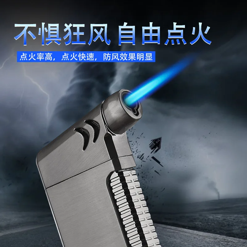 

Mini Square shape Grip Butane Jet Torch Cigarette Windproof Lighter Random Color metal Fire Ignition Burner NO GAS