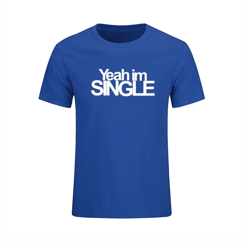 Футболка I Am Single Gift новинка забавная футболка Мужская брендовая одежда летняя