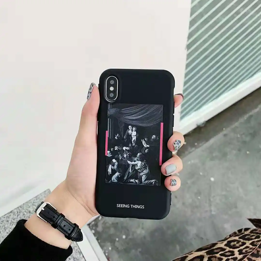 Art classic retro Opera painting cover case for ipho0ne 10 x xr xs max 6 6s 7 8 Plus Soft Silicon lanyard Crossing phone cases |