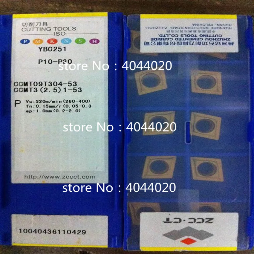 CCMT09T304-53 YBC251 CCMT3 (2 5) 1-53 80 градусов ромб Nc лезвие внутренний скучно отверстие P10-P30 10