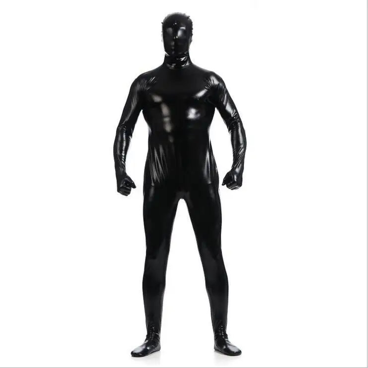 Multi Colors Shiny Fullbody Metallic Men's Tight zentai Bodysuit costume Full Body Shiny Spandex Lycra Spandex Zentai Costume