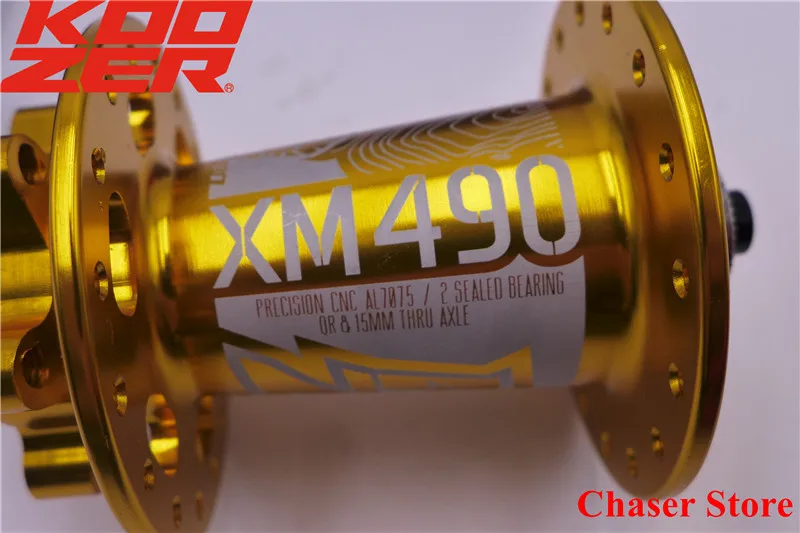 KOOZER XM490 MTB горный велосипед передний подшипник ступицы 32 отверстия QR& Thru 100*9 мм и 100*15 мм 6 болтов