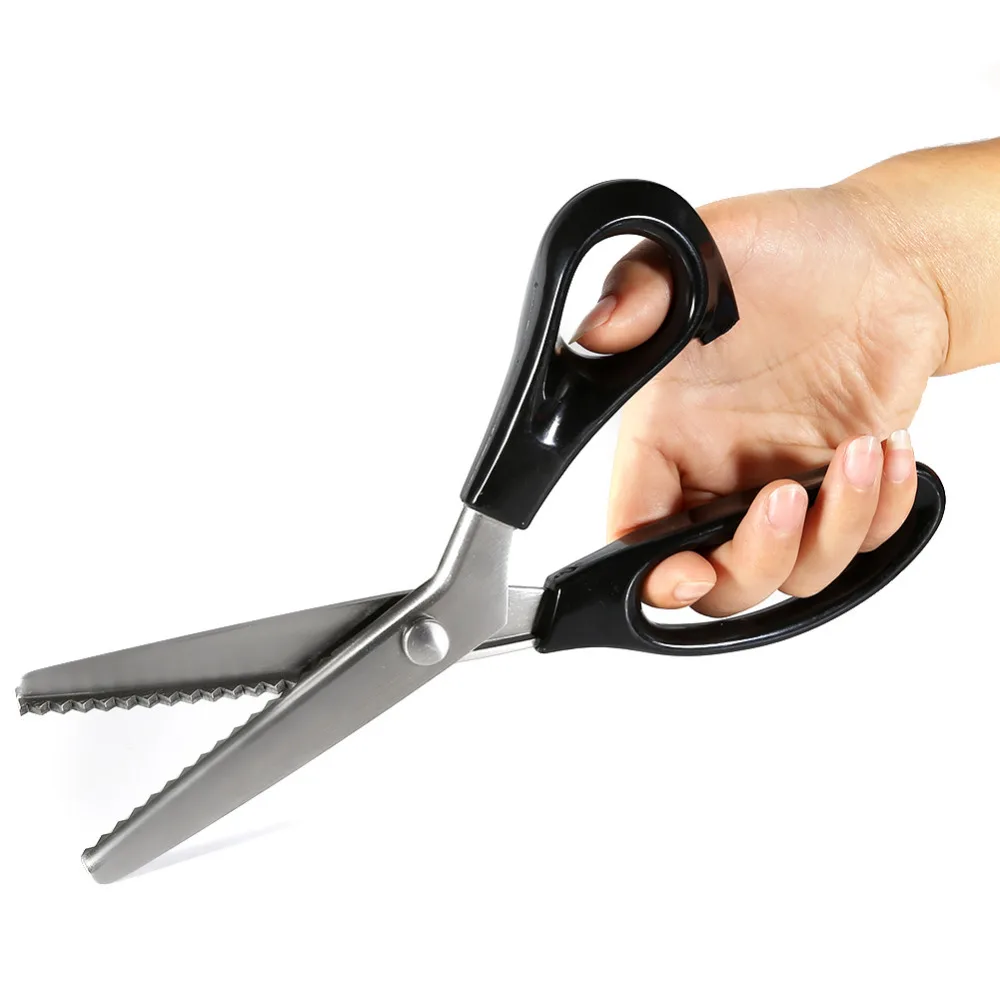 Обивка Джинсовой Ткани Бумаги Крафт Кожа Ножницы портной Швейные Dressmaking зигзаг |