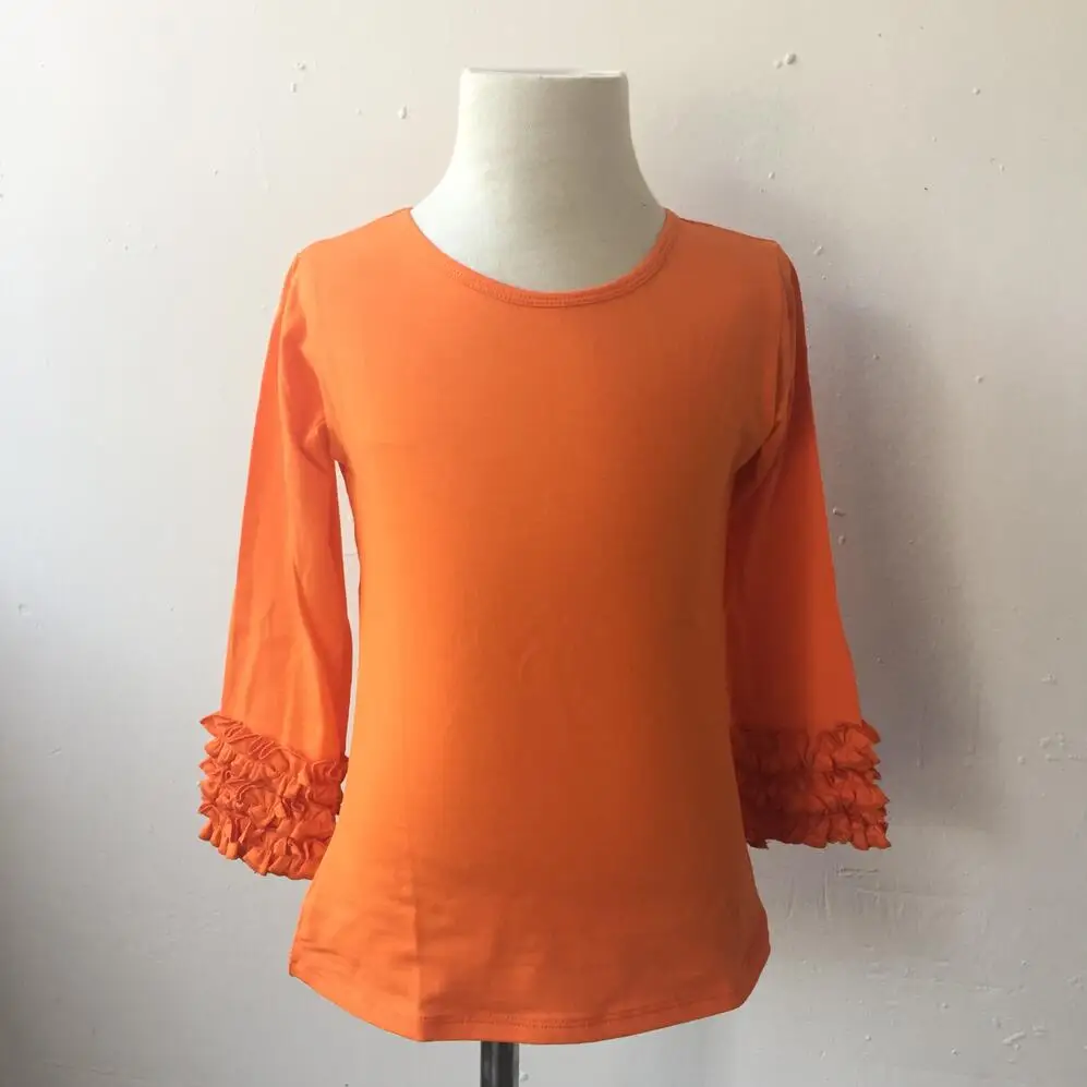

new best selling items Halloween holiday children wear baby ruffle shirts girls icing shirts