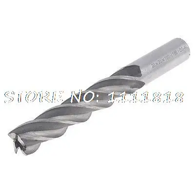 

HSS Helical Groove 4 Flute 20mm Dia Tip 160mm Length Cutting End Mill