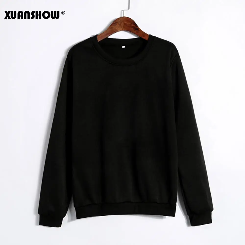 XUANSHOW унисекс Повседневная одежда для влюбленных черные белые серые однотонные