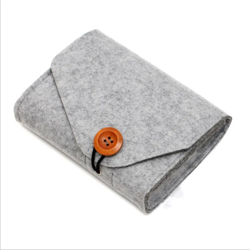 Главная хранения организации 1 шт. ключ монета посылка мини фетр сумка наушники SD