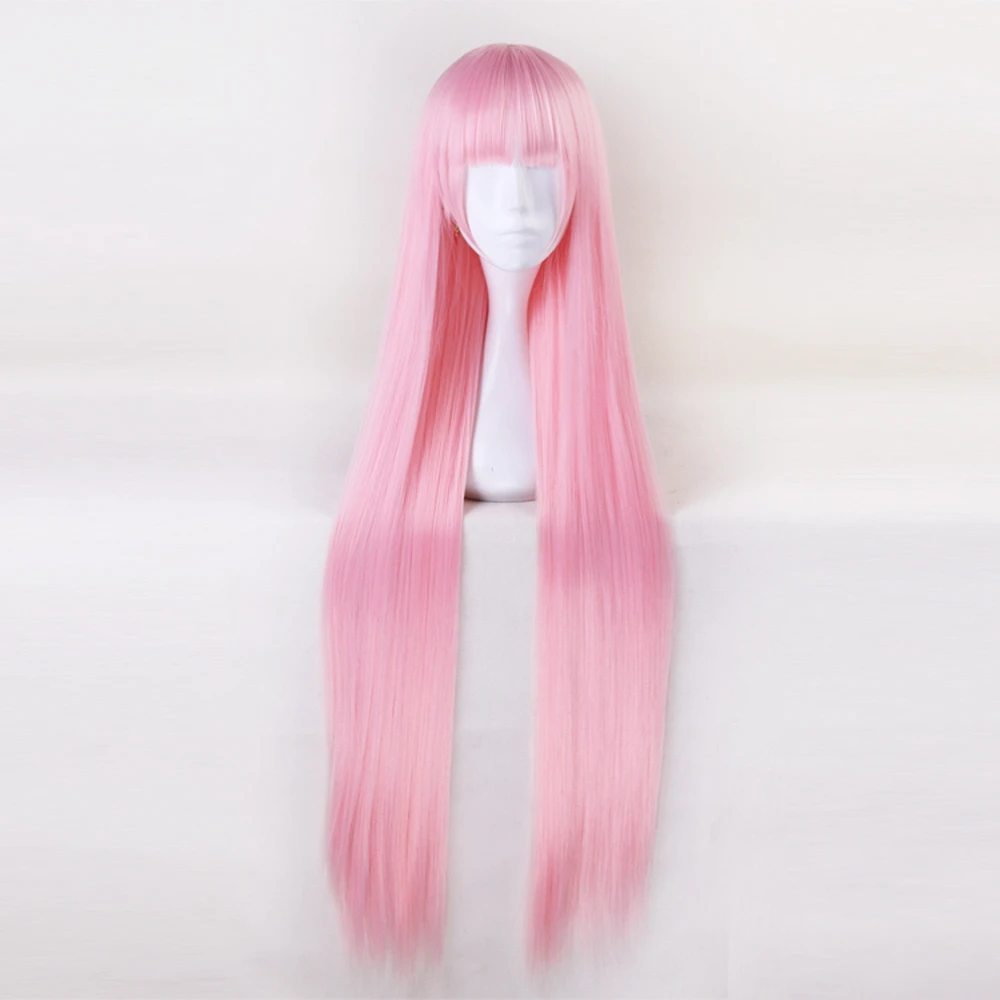 100 см аниме DARLING в FRANXX Длинные розовые волосы Косплэй парик ноль два Синтетические