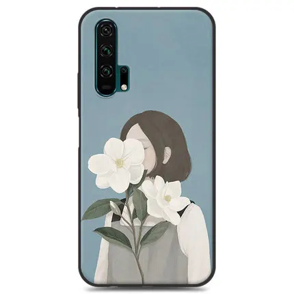 A7 Чехол-бампер для huawei Honor 20 Pro, чехол YAL-AL00 девочки, цветок, мягкий силиконовый чехол из ТПУ для телефона huawei Honor 20Pro, задний чехол s - Цвет: A7