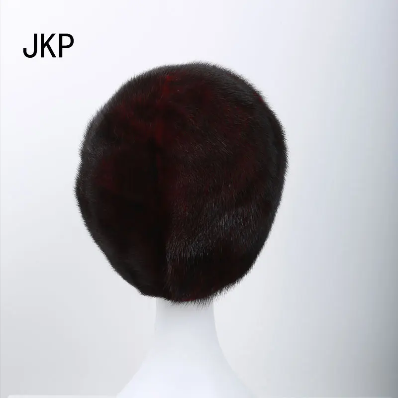 JKP, новинка, шапка из натурального меха норки, меховая шапка для русской зимы для женщин, стильная теплая Модная шапка,, DHY-63A