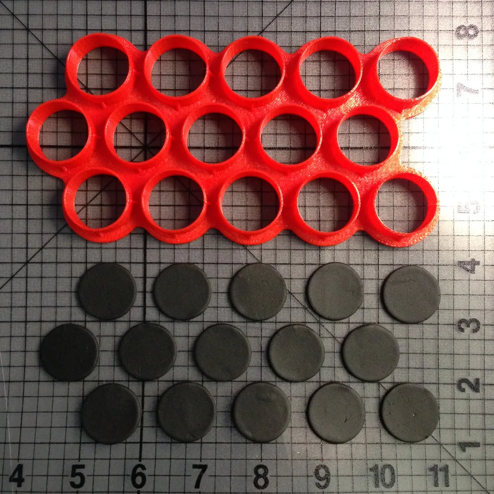 Несколько окружностей серии печенья резак набор Сделано 3D печатных помадки