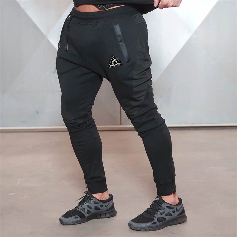 Maikanong Мужская athleticpants тренировки ткань спортивных Активный Хлопок Брюки Мужчины