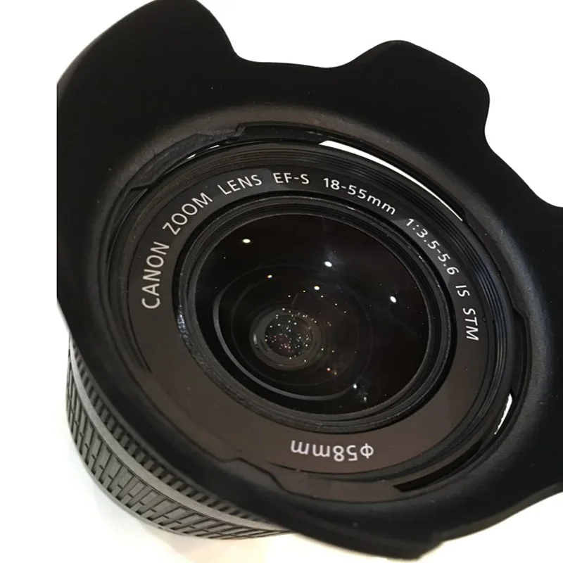 Бленда для объектива в форме цветка Canon EF 18-55 мм 28-90 28-80 | Электроника