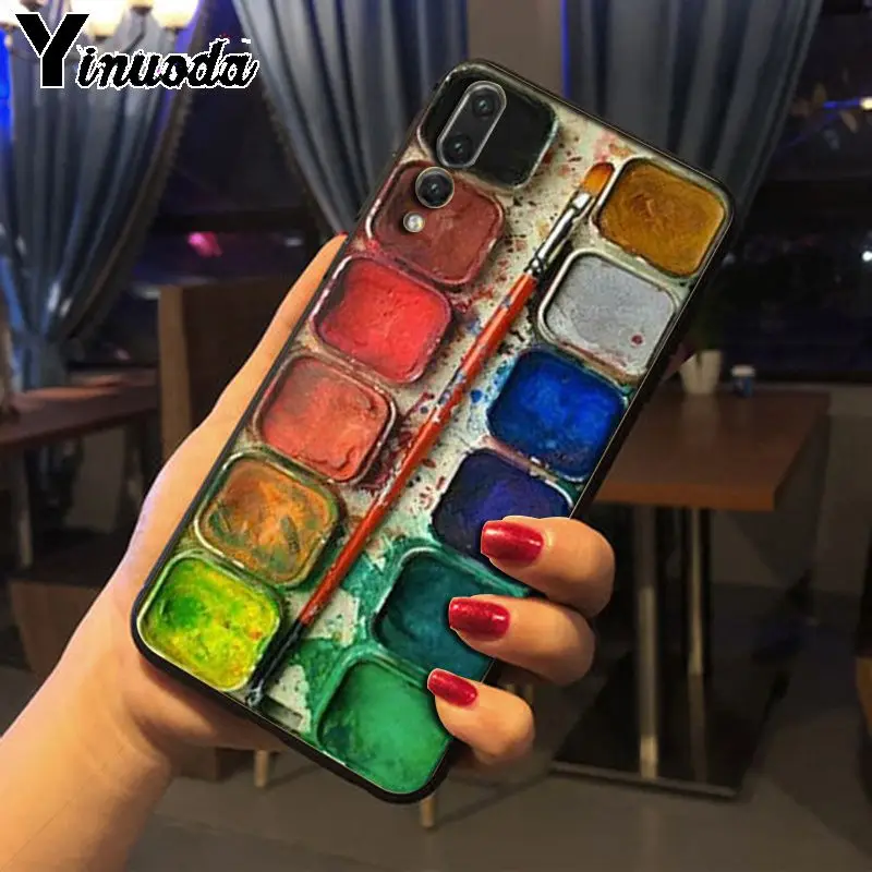 Yinuoda красочный набор акварельных красок палитра для телефона чехол Huawei P20pro mate10lite