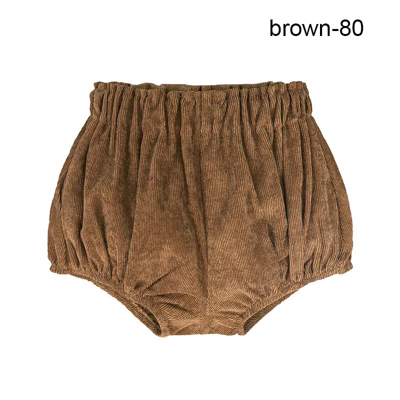 brown 80 Для новорожденных одежда для малышей вельветовые дно детские трусики с юбочкой Короткие трусы подгузники штанишки@ ZJF - Цвет: brown 80