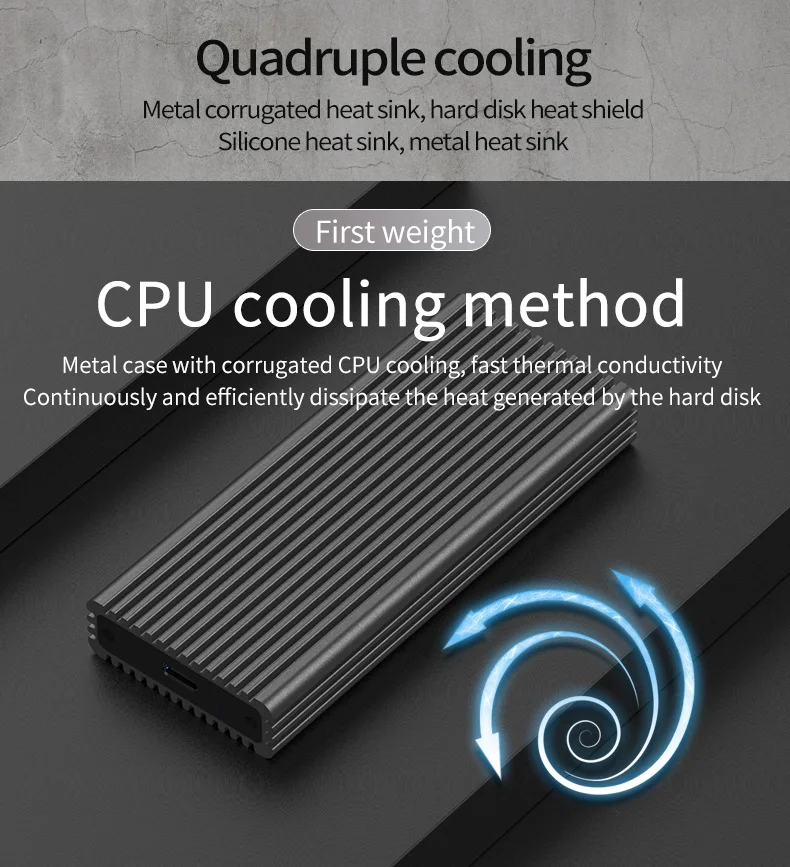 SSD алюминиевый корпус Поддержка PCIe NVME/NGFF M.2 M ключ/B& M ключ SSD type C 3,1 высокоскоростной кабель корпус жесткого диска