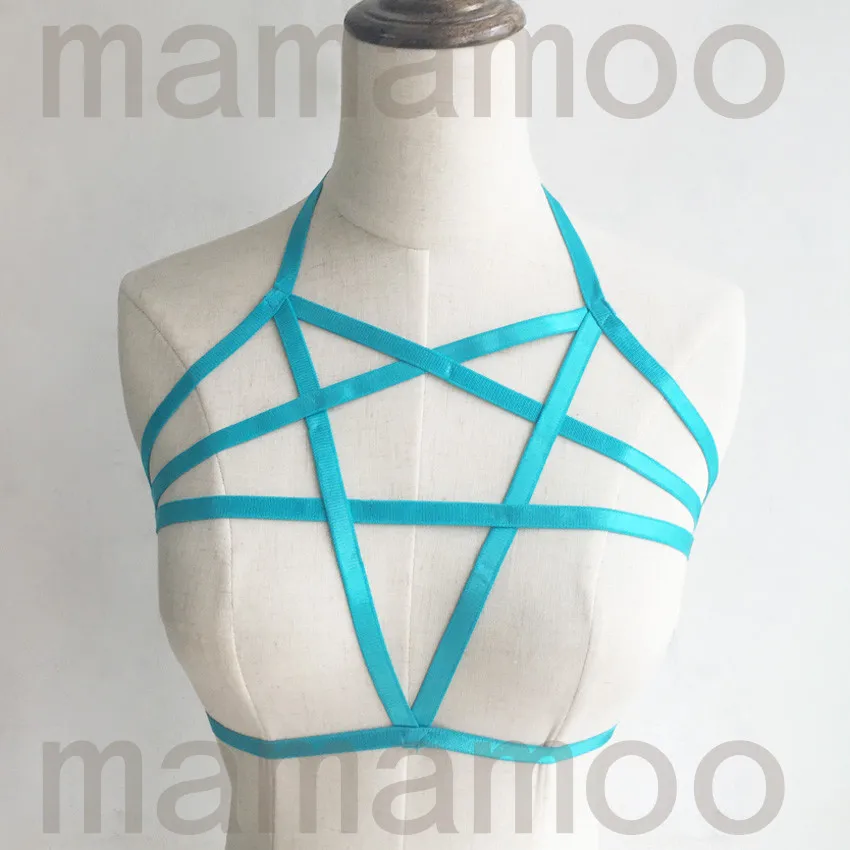 Нижнее белье для бондажа Goth цвет пентаграммы сексуальное нижнее клетка