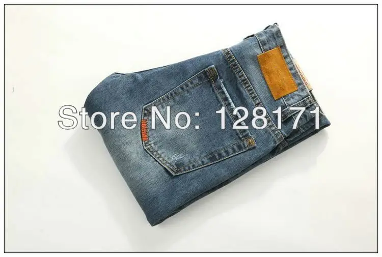 Free shipping 2013 autumn Europe and the United States The new frazzle menswear Slim Men jeans trousers 0865 01|trousers men|jean buttontrouser