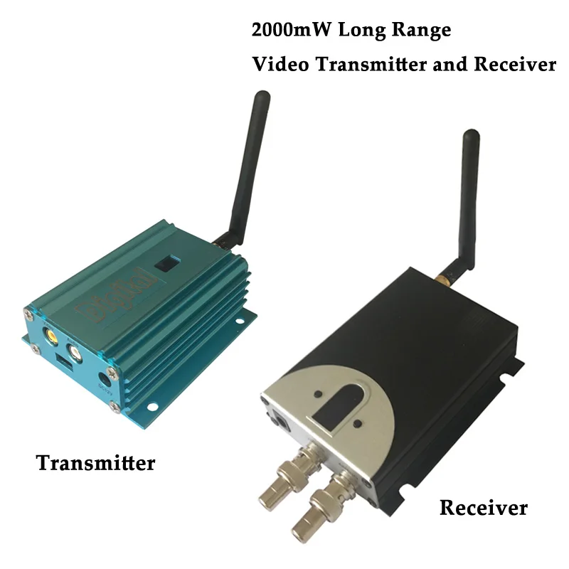 

2.4ghz 8 Channel Long Distance Wireless Video Transmitter 4000m 2000mW CCTV Video Sender 2.4G wireless transceiver