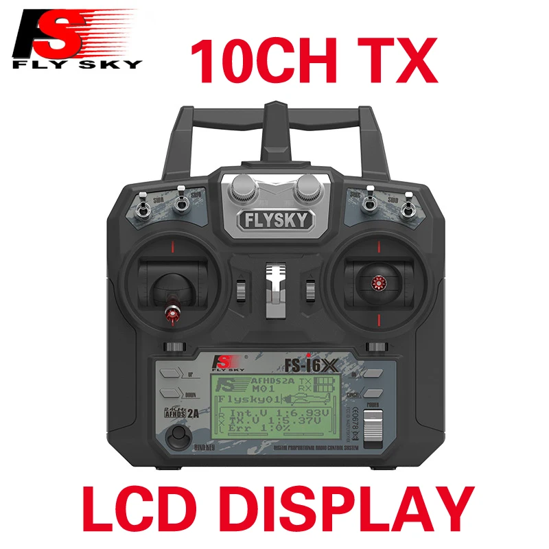 Flysky FS-i6X 2,4 GHz 10CH RC передатчик Радио набор 6ch 8ch 10ch приемник для RC Heli Quad самолет автомобиль