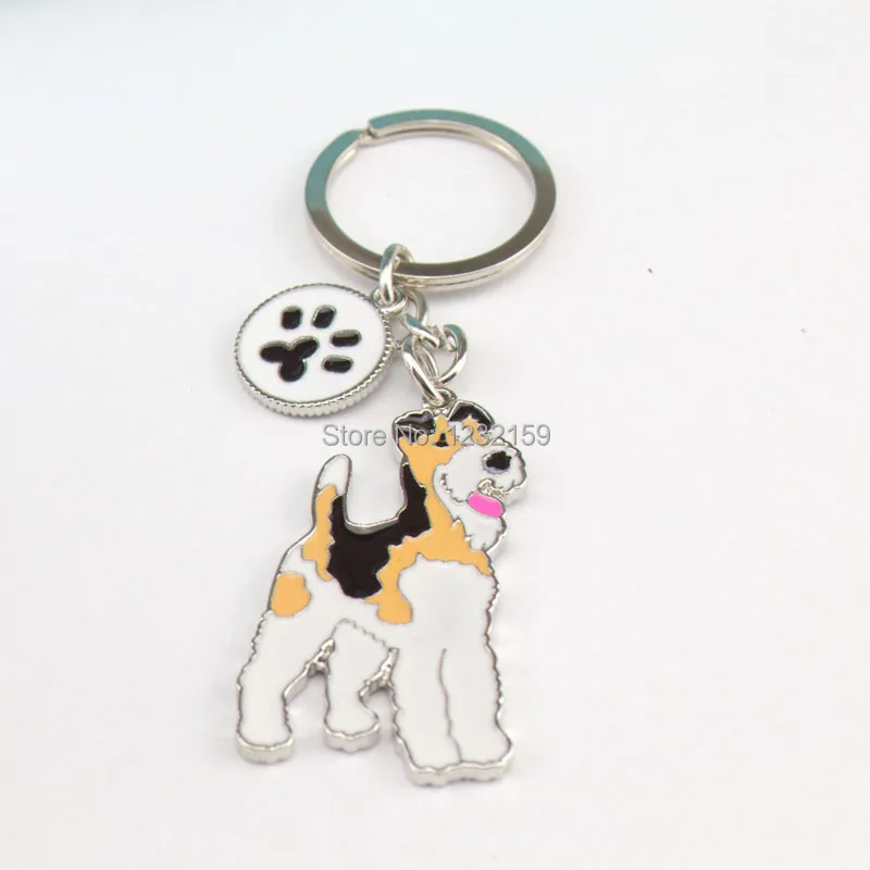 Брелок для ключей Lovely Terrier брелок с собакой Модная бижутерия подвески животными