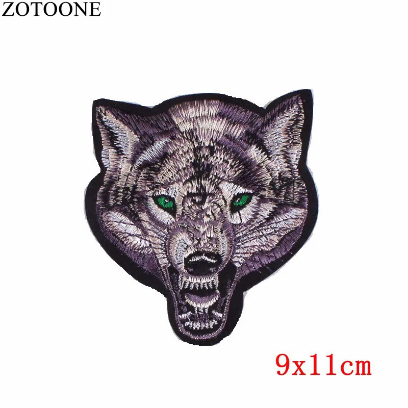 ZOTOONE нашивки в виде животных наклейки с волком тигра кота утюжок на одежды