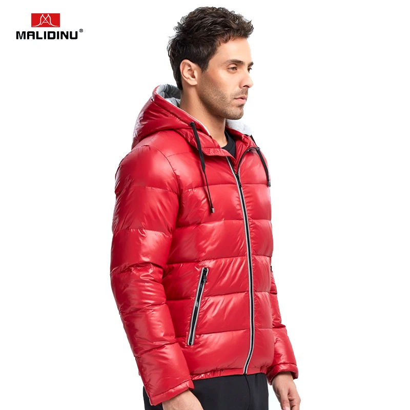 MALIDINU 2022 Men Down Jacket Brand Winter Jacket Men 70%White Duck Down Winter Down Coat Hooded Parka Jacket Warm Winter Coats