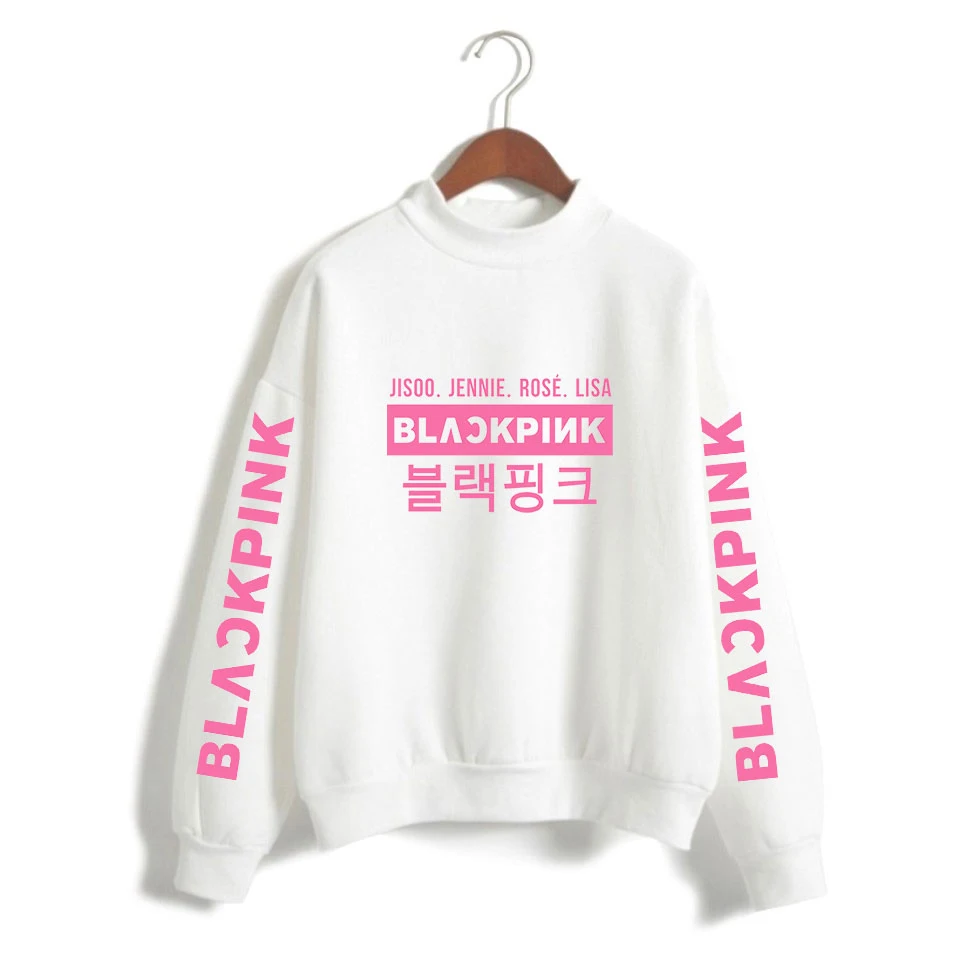 White XUANSHOW Женская толстовка Весна Осень Черный Розовый KPOP одежда с длинным рукавом Пуловеры Кофты Sudadera Mujer S-XXL - Цвет: White