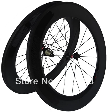 CW08 полный углеродный дорожный велосипед 700C clincher wheelset 88 мм спицы обода колеса