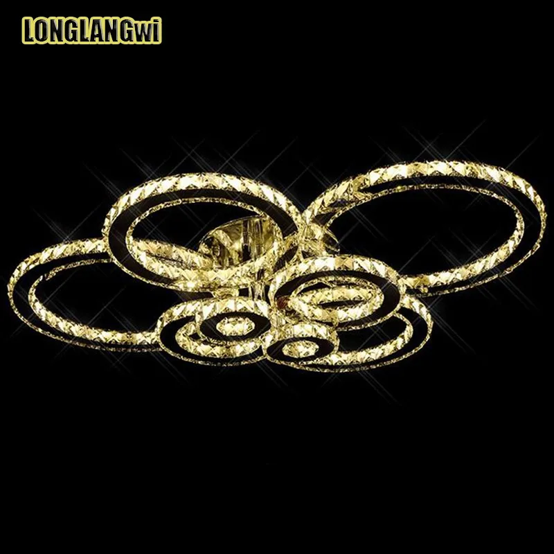 Современные светодиодсветодиодный Хрустальные потолочные светильники K9 для