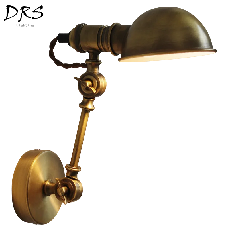 American Loft Wall Lamps Country Retro Iron Bronze Creative Saconces Aisle Staircase Lights Living Room Decor Home | Лампы и освещение