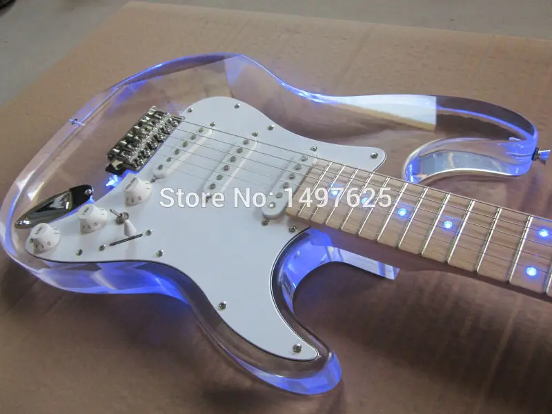 Электрическая гитара Оптовая продажа новая акриловая электрогитара/fen