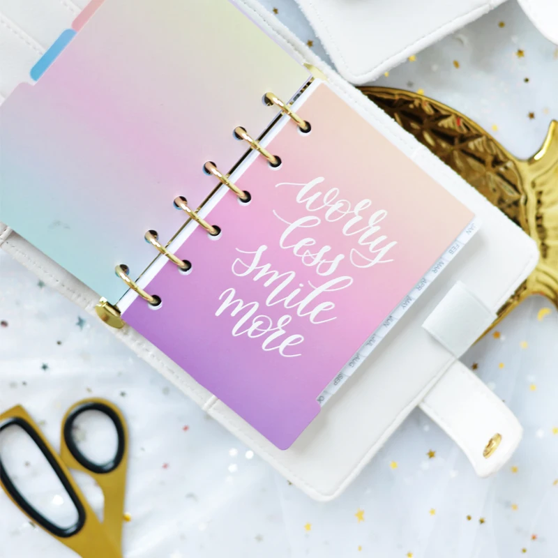 Блокнот Lovedoki с блестками серии Binder спиральный блокнот A6A7 планер Dokibook записная