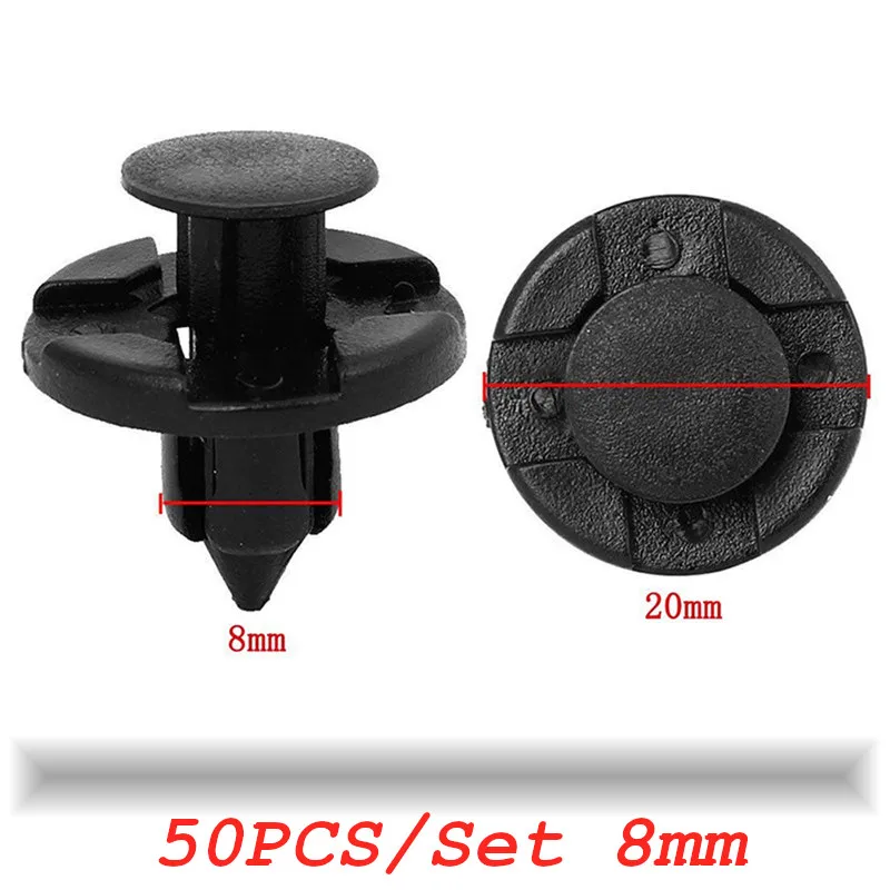 50 шт./компл. 8 мм фиксатор с заклепками пластмассовая магнитола фиксирующие