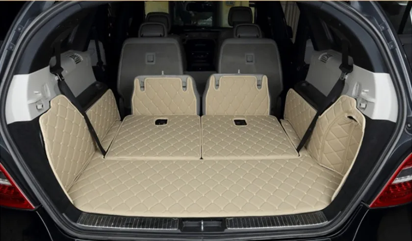 

For Mercedes-Benz R Class S251 R300 R320 R350 R400 2009-2017 Full Rear Trunk Tray Liner Cargo Mat Floor Protector foot pad mats